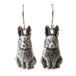 New Bunny Rabbit Earrings Stainless Ear Wires - Nature Jewelry - Gift Boxed